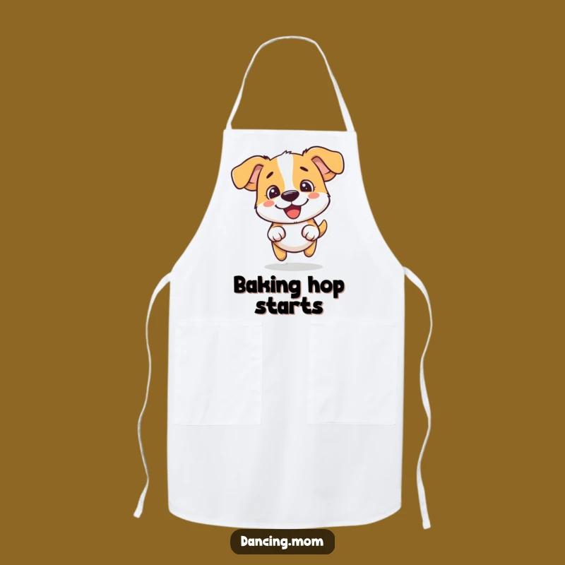 Funny Dog Hop Apron: Cook with Joy and Silly Canine Leaps