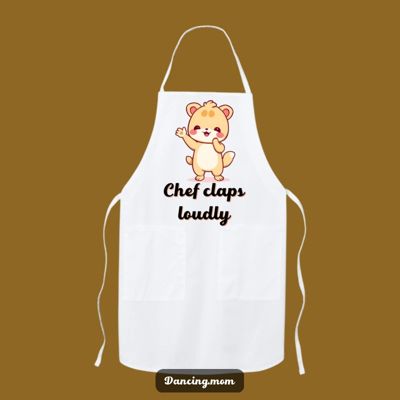 Funny Dancing Animal Clapping Apron: Enthusiastic Chef Gift!