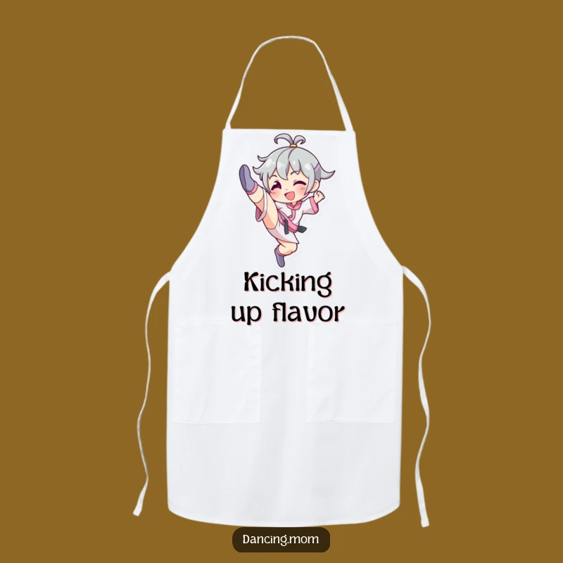 Funny High Kick Dancer Apron - Cook with Comic Grace