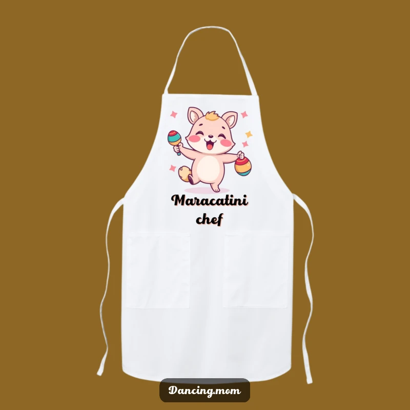 Funny Dancing Animal Maracas Apron: Festive Chef Gift for Party Cooking!