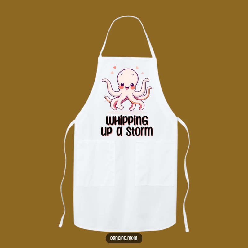 Funny Octopus Apron: Wiggling Dance Kitchen Wear, Hilarious Chef Funny Gift