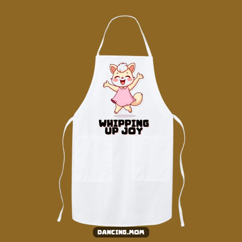 Funny Dancing Mom Animal Apron - Joyful Twirling Kitchen Fun Gift
