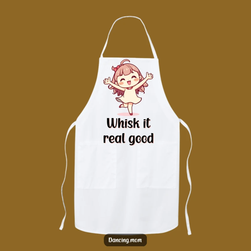 Funny Kawaii Dancer Apron: Kitchen Pirouette Character Cooking Gift