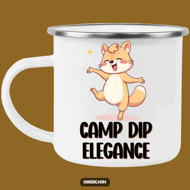 Funny Mom Dip Camping Mug: Dramatic Dancer, Rugged Mom Cup, Perfect Funny Gift