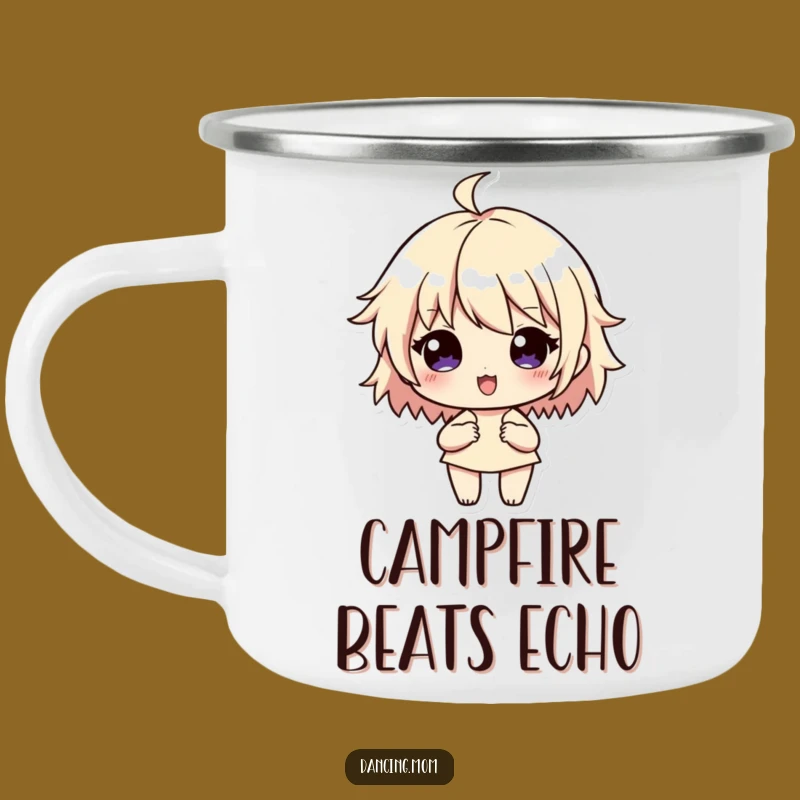 Funny Rhythm Flow Camping Mug: Sip to the Soundtrack