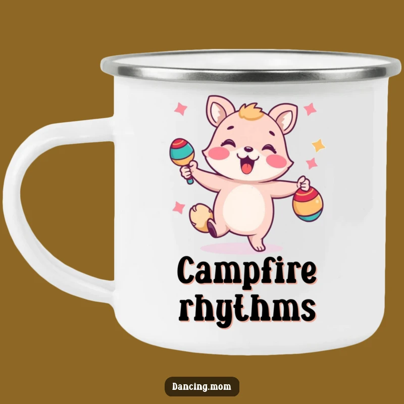 Funny Dancing Animal Maracas Camping Mug: Festive Outdoor Festival Gift!