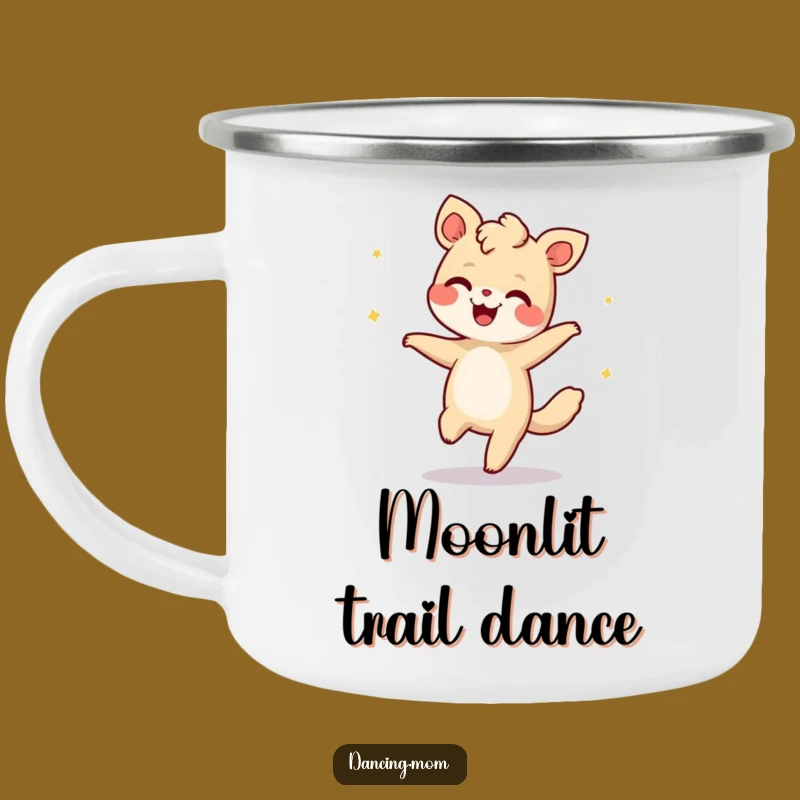 Funny Dancing Animal Moonwalk Camping Mug: Giggling Retro Outdoor Gift!
