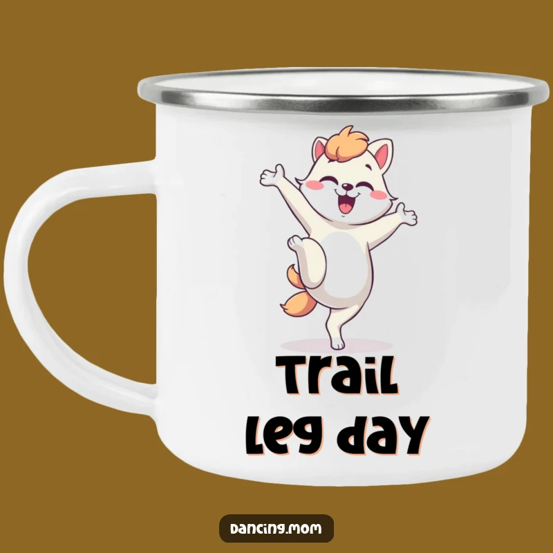 Funny Dancing Mom Animal Camping Mug: Silly Kicks for Outdoor Adventures