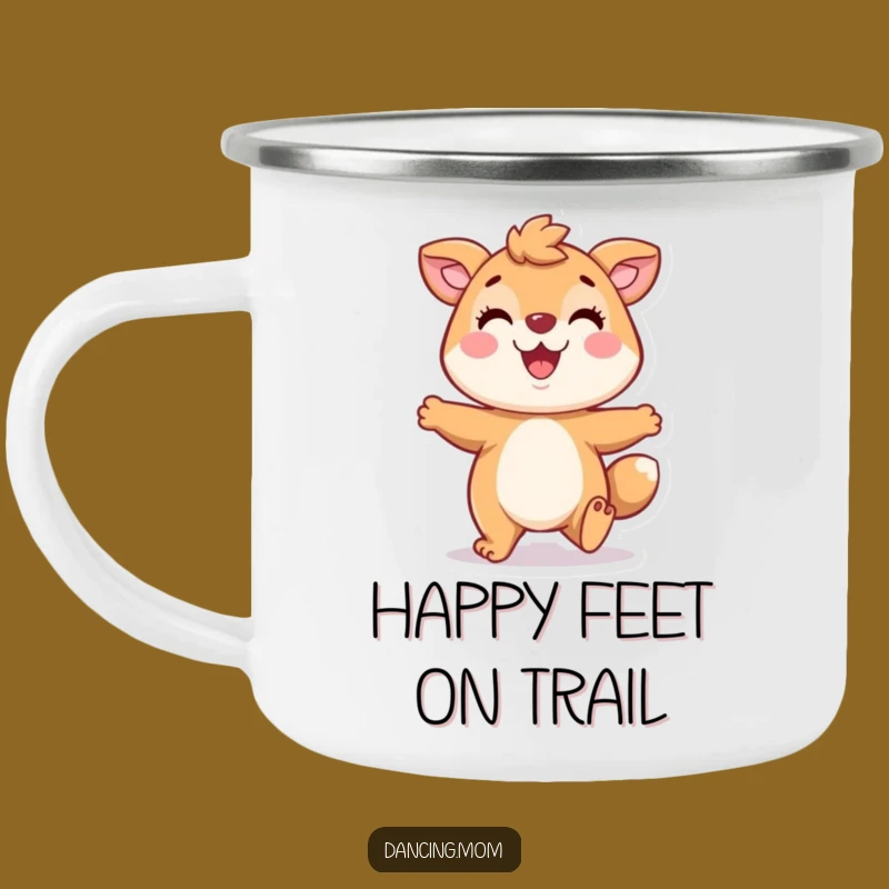 Funny Tapping Animal Camping Mug: Playful Character Cup - Outdoor Funny Gift
