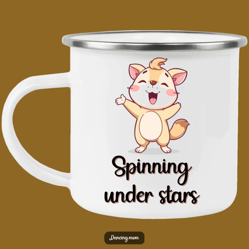 Funny Animal Spin Camping Mug: Proud Pose Adventure Gift
