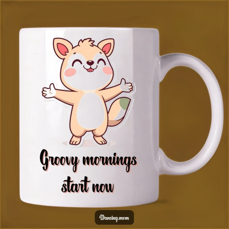 Funny Dancing Animal Mug: Joyful Character for a Humorous Gift