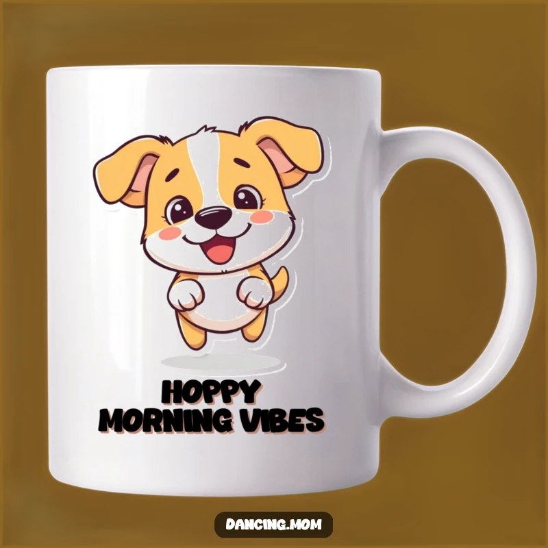 Funny Dog Hop Mug: Pure Fun Captured for a Hilarious Dog Lover Gift