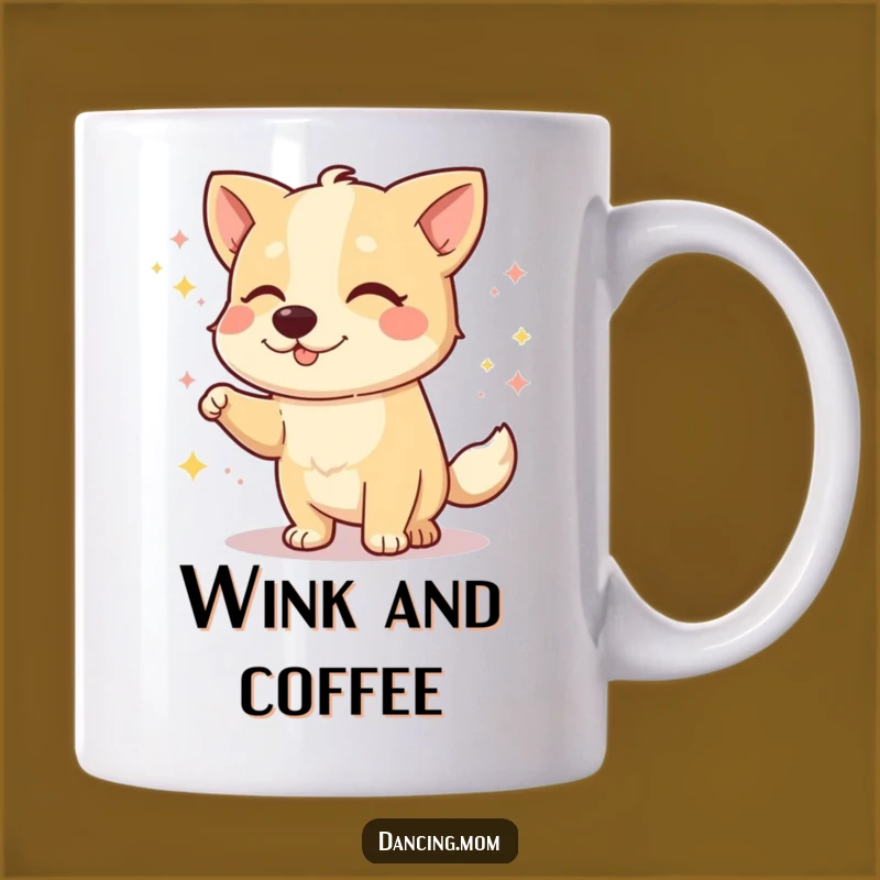 Funny Dog Wink Mug: Playful Dance Moves for a Hilarious Dog Lover Gift