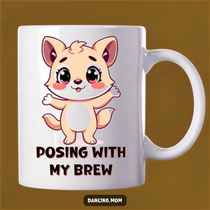 Funny Happy Animal Dance Pose Mug: Hilarious Gift for Drama Queens & Kings
