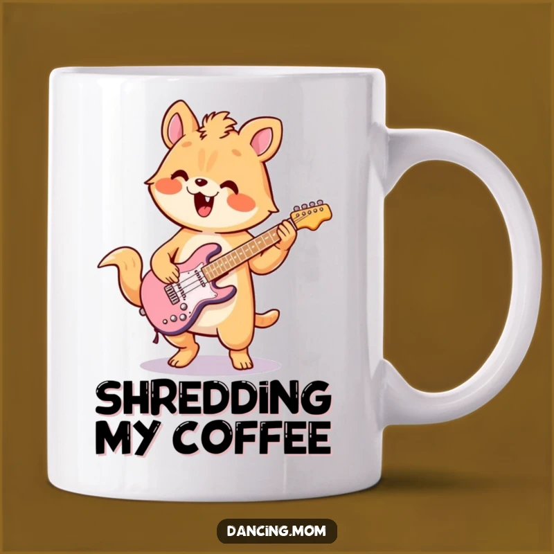 Funny Kawaii Air Guitar Mug A Rocking Gift for Music Lovers