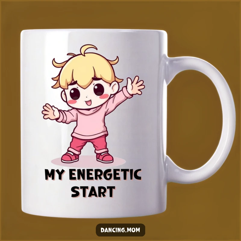 Funny Kawaii Dancer Mug: Breakdancing Power Move - Hilarious Gift Idea