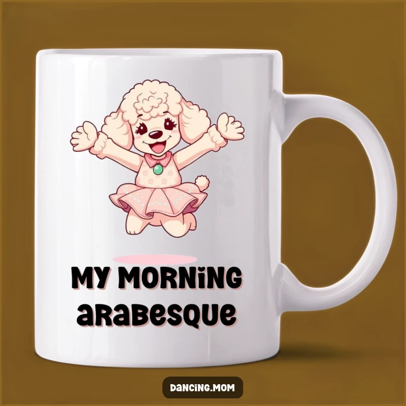 Funny Poodle Diva Leap Mug: Perfect Gift for Dog Lovers Who Adore Glamour
