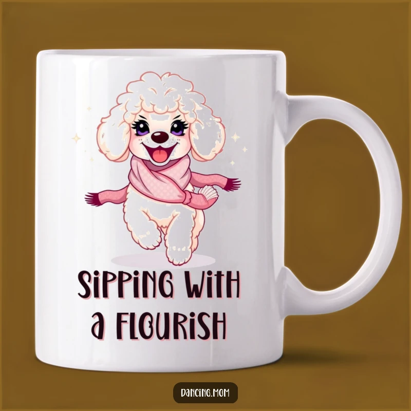 Funny Poodle Twirl Mug: Perfect Gift for Dazzling Dog Lovers