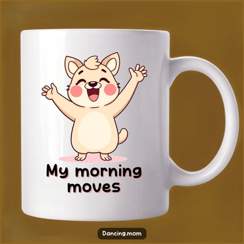 Funny Dancing Mom Animal Mug: Glee-filled Joyful Celebration Gift for Her