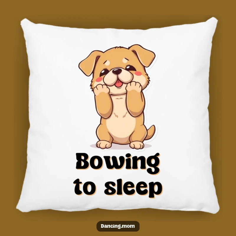 Funny Dramatic Dog Bow Pillow - Theatrical Comfort Gift