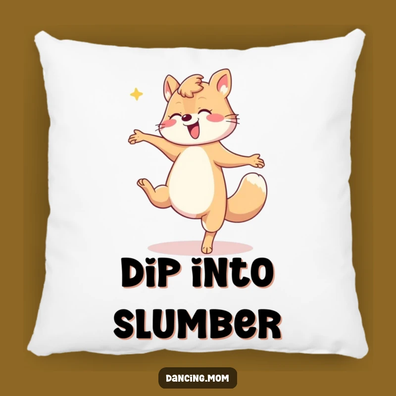 Funny Mom Dip Pillow: Cozy Dancer Cushion, Dramatic Decor, Great Funny Gift