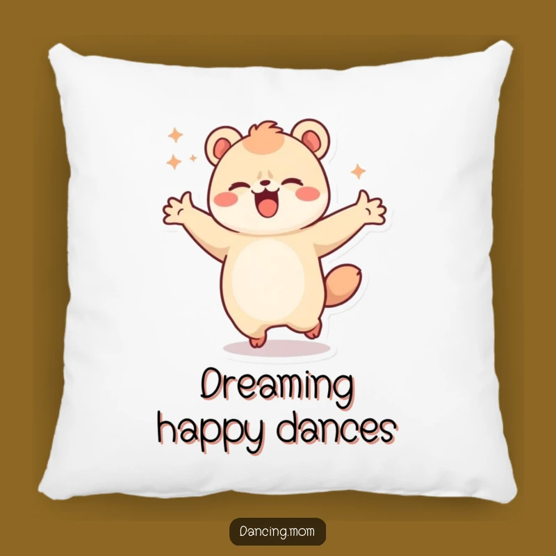 Funny Kawaii Dancing Animal Pillow - Cozy Joyful Spin Accent, Perfect Gift