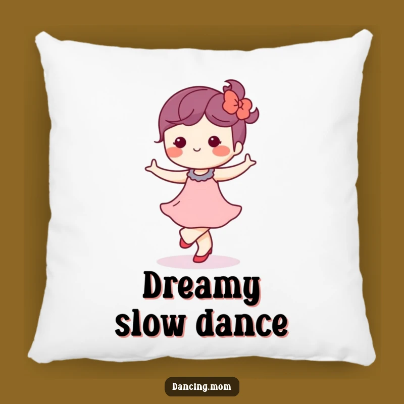 Funny Kawaii Dancer Pillow: Blissful Waltz - Cozy Serenity & Humor