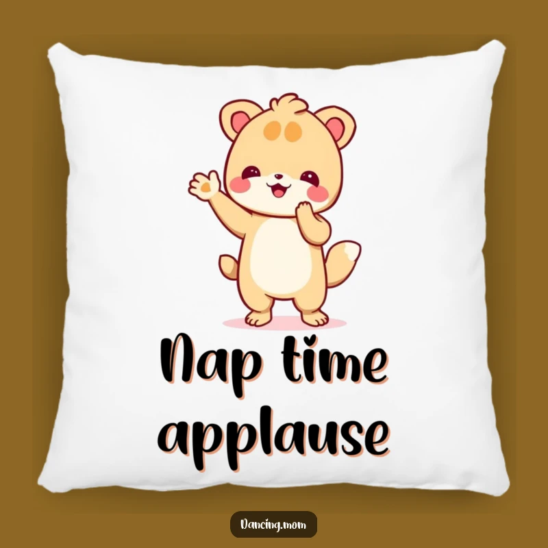 Funny Dancing Animal Clapping Pillow: Cozy Enthusiastic Paws Accent!