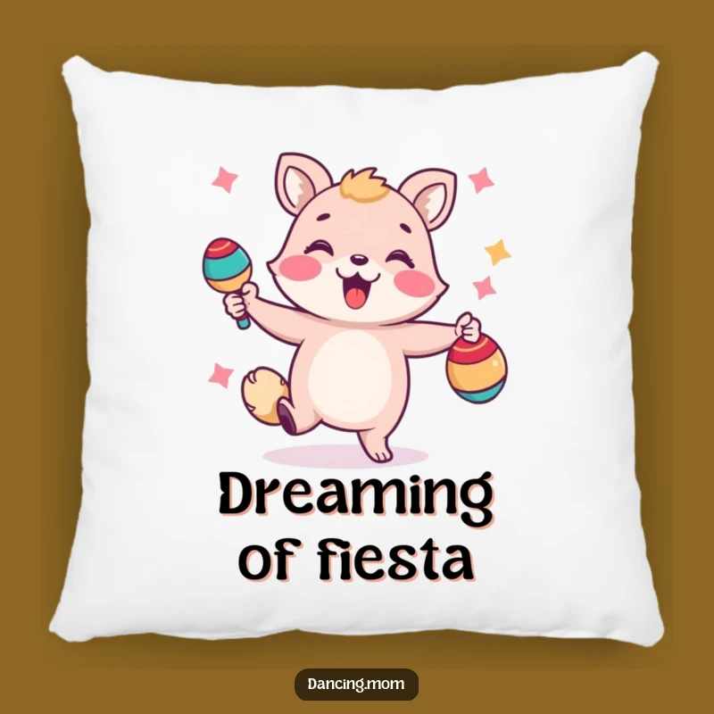 Funny Dancing Animal Maracas Pillow: Cozy Festive Shaker Accent!