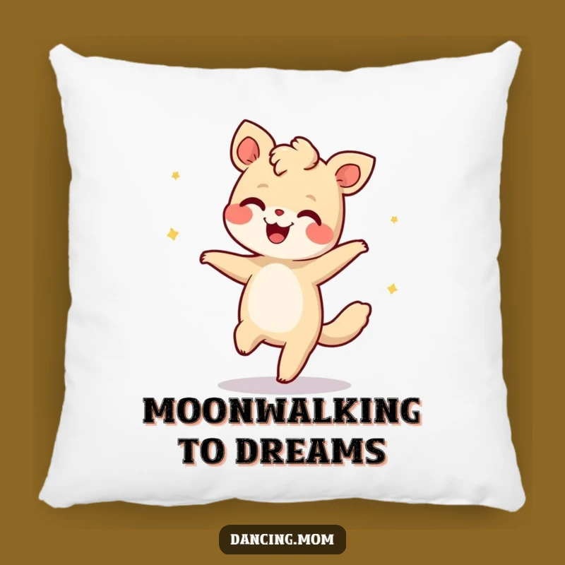 Funny Dancing Animal Moonwalk Pillow: Cozy Giggling Retro Accent!
