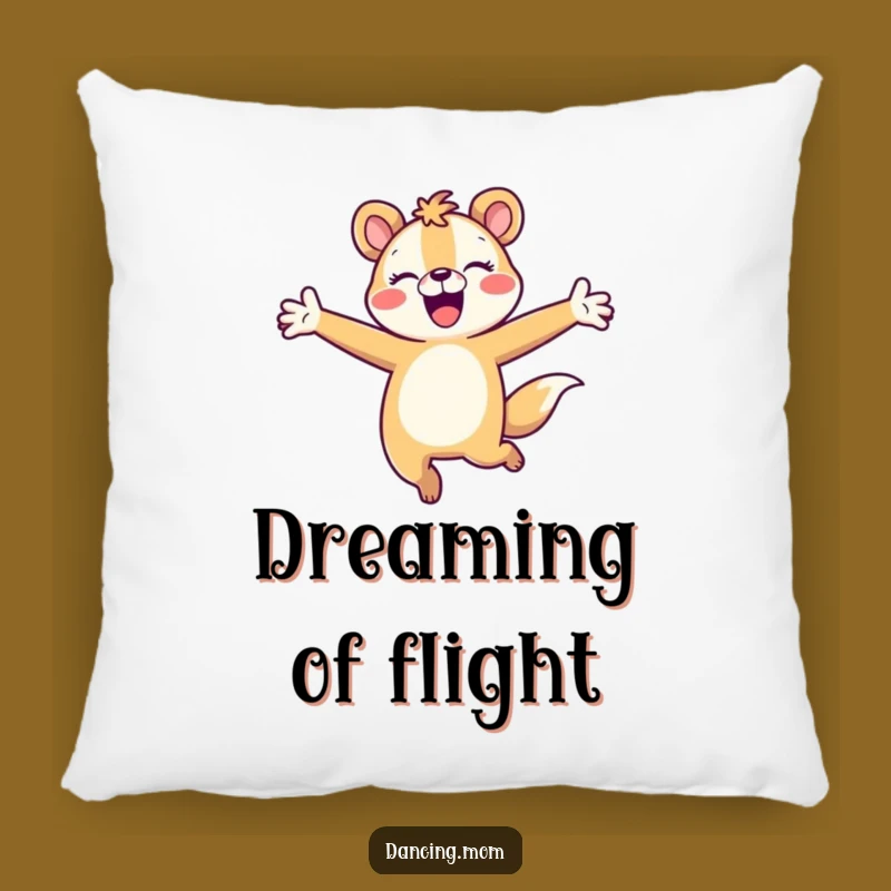Funny Leaping Animal Pillow - Cozy Joyful Dancer Decor Gift