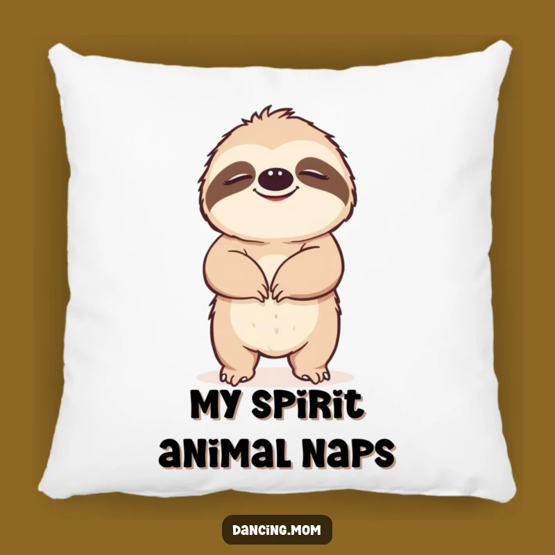 Funny Sloth Pillow: Cozy Blissful Sloth, Perfect for Relaxation, Funny Gift