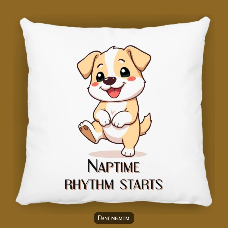 Funny Tapping Dog Pillow - Happy Rhythm Comfort Gift
