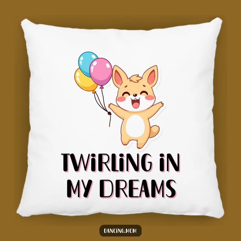 Funny Twirling Animal Pillow: Comfy Celebration Cushion - Cozy Funny Gift