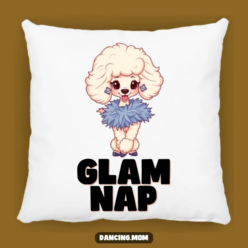 Comfortable Funny Poodle Diva Pillow: Glamorous Accent Cushion