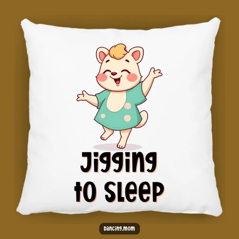 Funny Mom Jig Pillow: Cozy Dancer Cushion, Happy Celebration Decor, Great Funny Gift