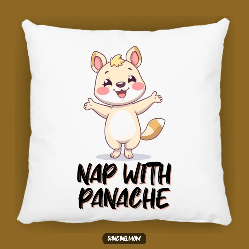 Funny Posing Animal Pillow - Cozy Confident Dancer Decor Gift