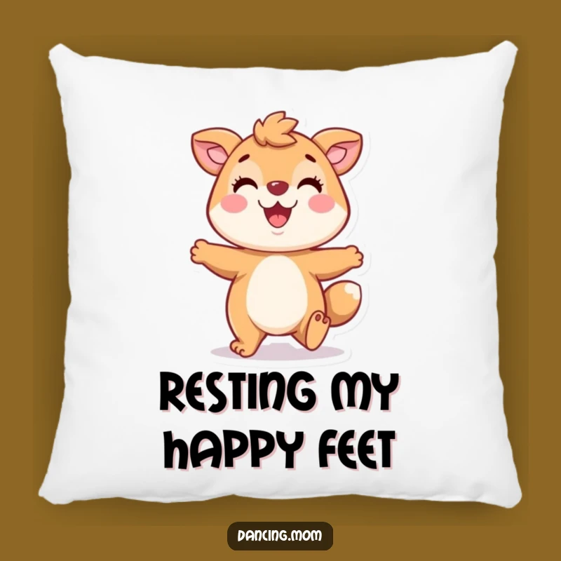Funny Playful Animal Pillow: Comfy Tapping Character Cushion - Cozy Funny Gift