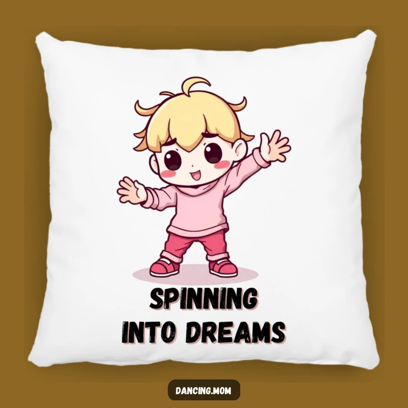 Funny Kawaii Dancer Pillow: Breakdancing Power Move - Comfy & Cool Accent