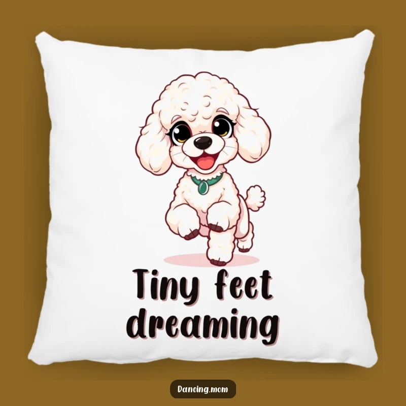 Funny Poodle Happy Shuffle Pillow: Comfy, Cute, and Hilarious Dog Accent