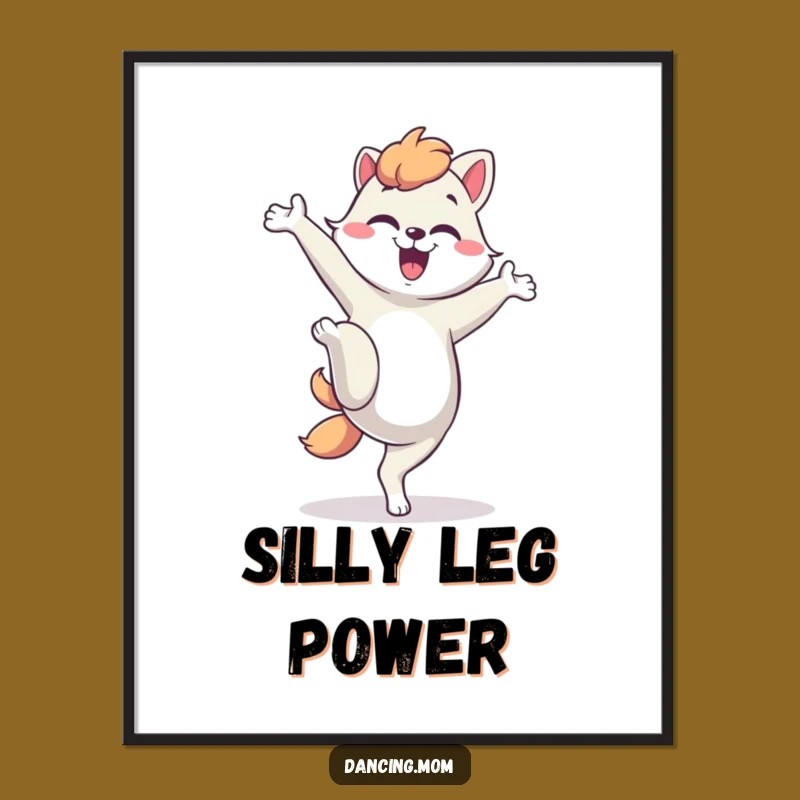 Funny Dancing Mom Animal Digital Art: Instant Silly Kick for Your Walls