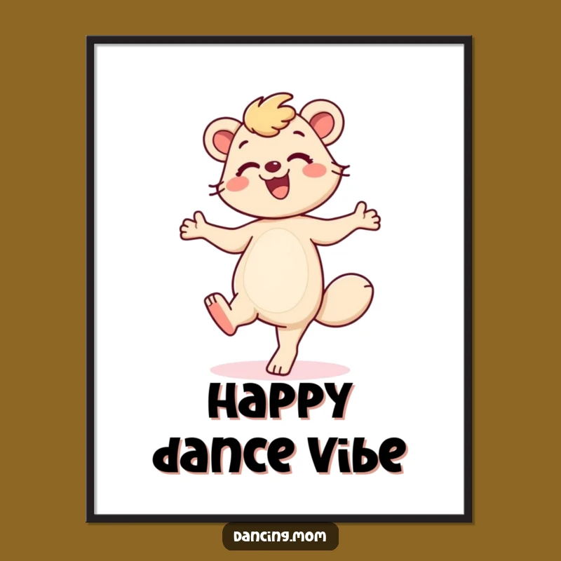 Funny Dancing Mom Digital Art: Instant Happy Dancer Download, Whimsical Mom Art