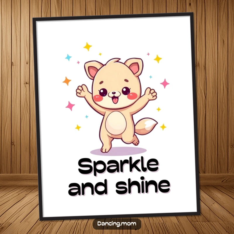 Funny animal character energetically grooving under disco lights, captured as a high-resolution digital art print.