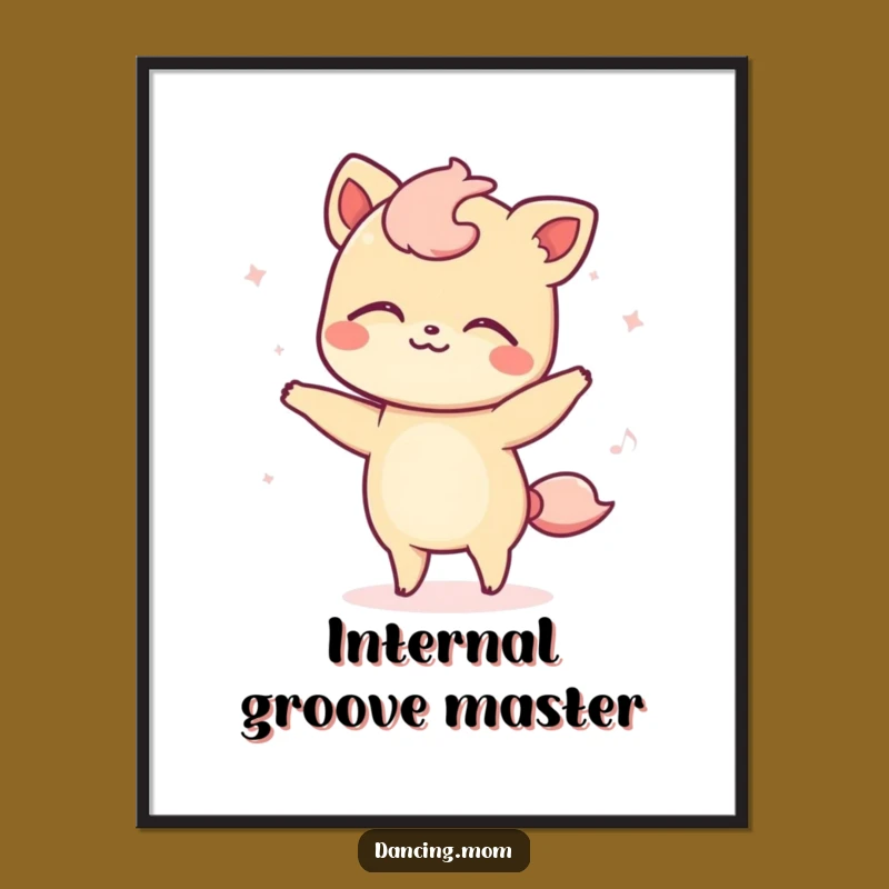 Funny Kawaii Animal Print - Swaying Rhythm Digital Art, Perfect Funny Gift