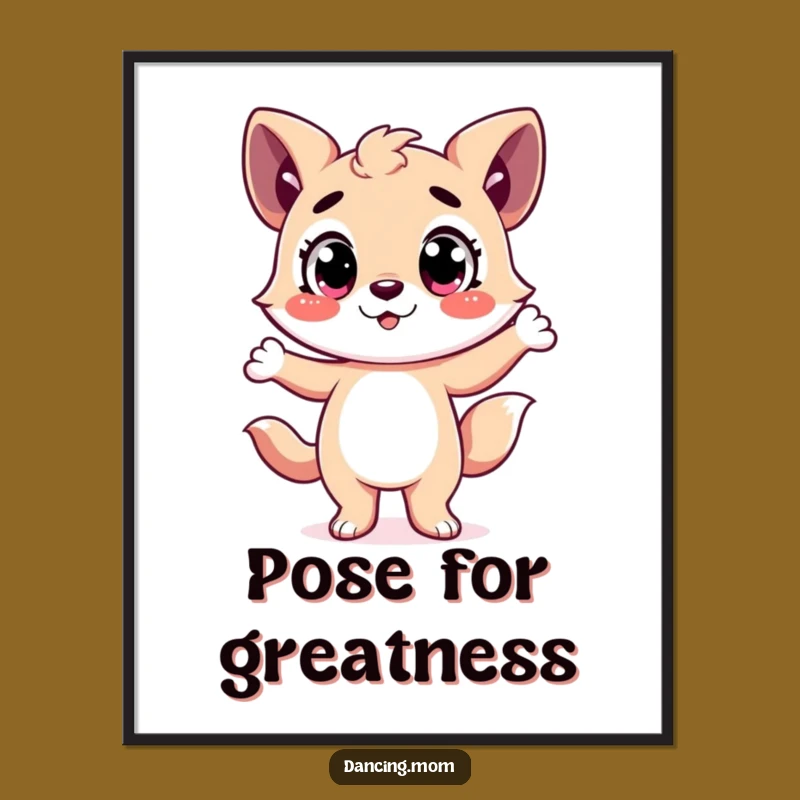 Funny Happy Animal Dance Digital Art: Instant Dramatic Decor for Any Wall