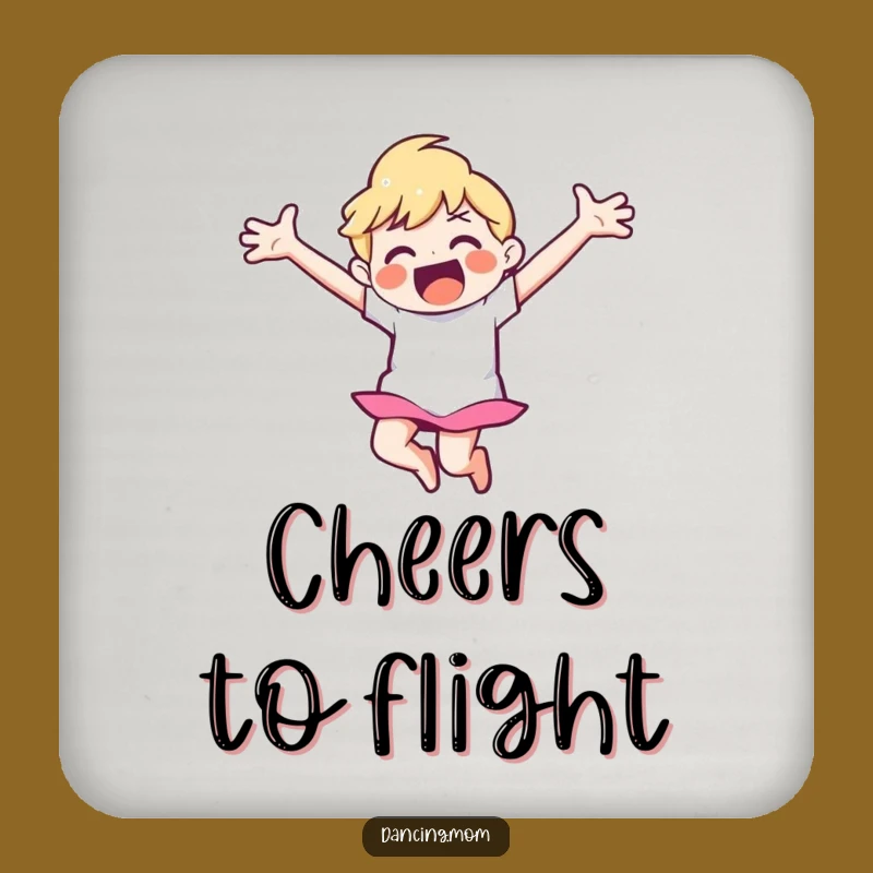 Funny Happy Dancer Coaster - Sip with Joyful Style!