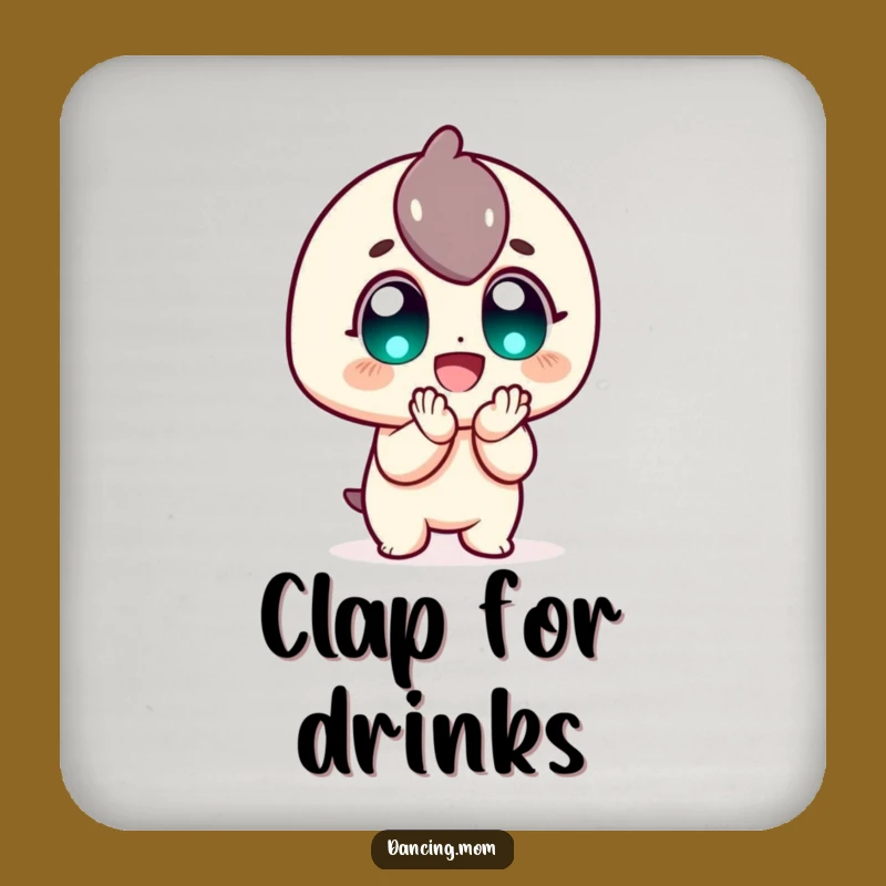 Funny Clapping Drink Coaster: Protect Surfaces with Enthusiasm