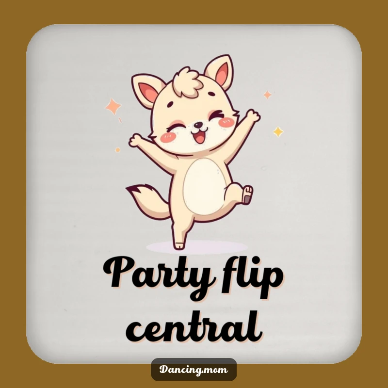Funny Dancing Animal Cartwheel Coasters: Hilarious Winking Protection!
