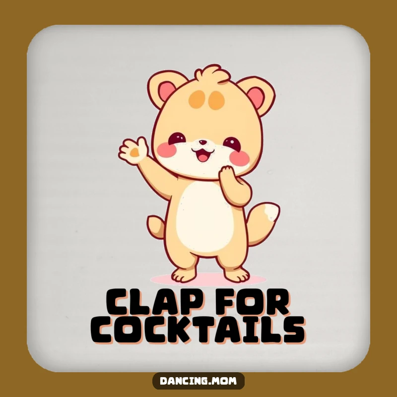 Funny Dancing Animal Clapping Coasters: Enthusiastic Paws Protection!