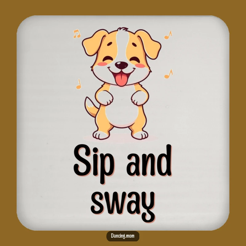 Funny Dog Wiggle Coaster: Protect Surfaces with Hilarious Canine Moves